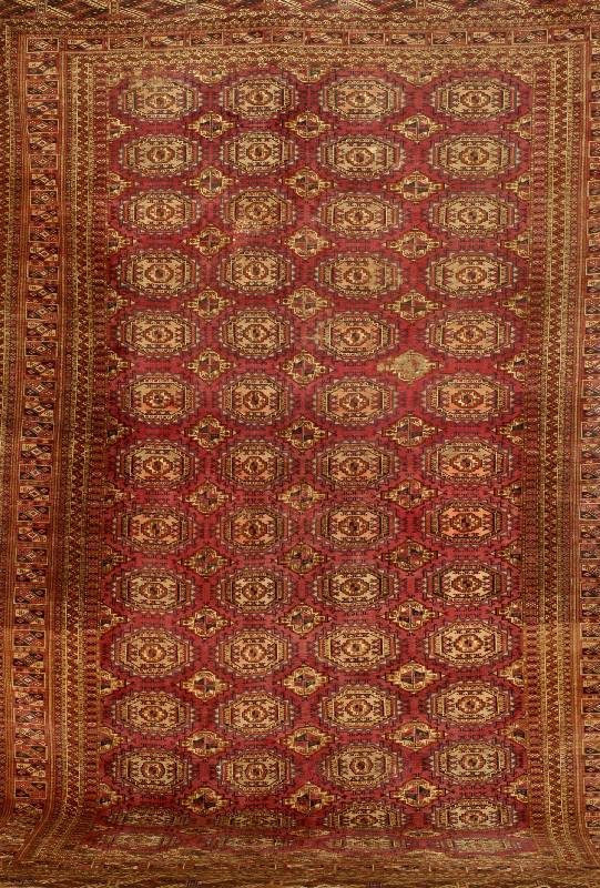 Salor Buchara, Torkmenistan, um 1900, Wolle auf Wolle, ca. 322 x 227 cm, SchÄtzwert: 3200.- EURO, EHZ: 4, antik