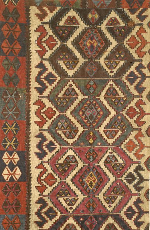 Kelimbahn, Anatolien, um 1910, Wolle auf Wolle, ca. 288 x 86 cm, Schätzwert: 850.- EURO, EHZ: 3