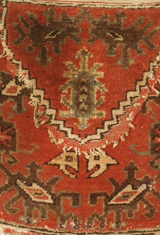 Tasche (selten), Anatolien, um 1900, Wolle auf Wolle, ca. 40 x 38 cm, Schätzwert: 1100.- EURO, EHZ: 4