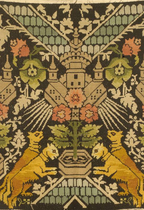 Petit point, Europa, um 1900, ca. 92 x 80 cm, SchÄtzwert: 450.- EURO, EHZ: 3