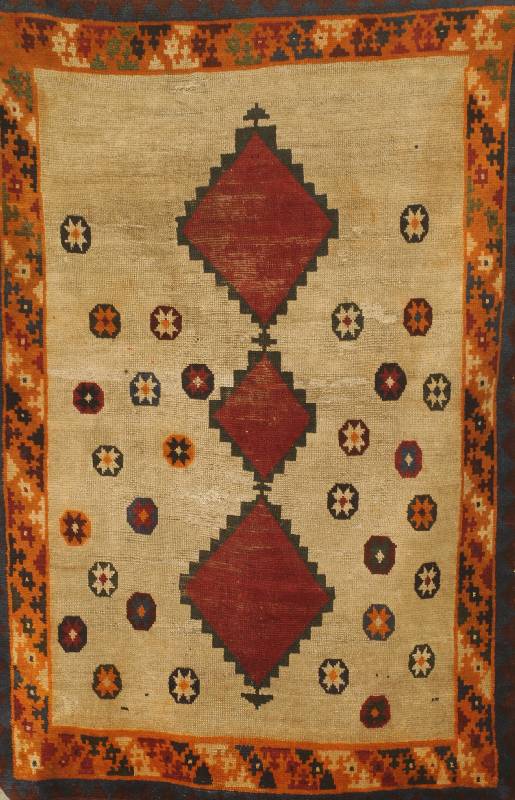 Gabbeh, Persien, ca. 60 Jahre, Wolle auf Wolle, ca. 180 x 121 cm, SchÄtzwert: 600.- EURO, EHZ: 4