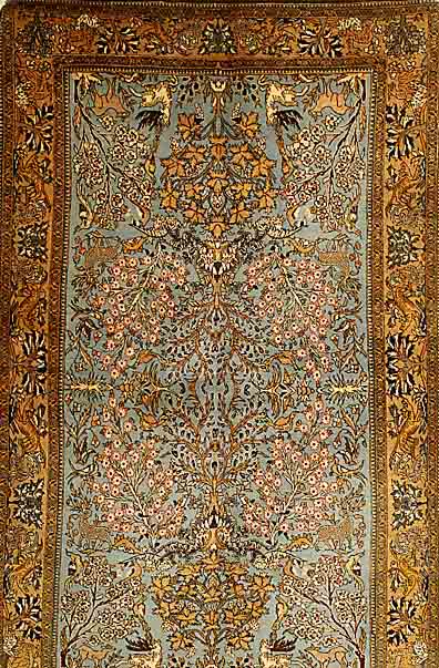 Ghom, Persien, ca. 50 Jahre, Flor Wolle mit Seide, ca. 260 x 160 cm, SchÄtzwert: 2100.- EURO, EHZ: 2