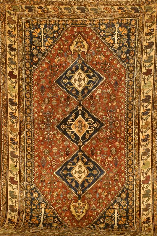 Kasckuli Alt, Persien, um 1920, Wolle auf Wolle, ca. 240 x 150 cm, SchÄtzwert: 1800.- EURO, EHZ: 3-4