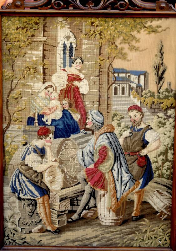 Gobelin, Frankreich, um 1880, Wolle auf Baumwolle, ca. 78 x 51 cm, SchÄtzwert: 950.- EURO, EHZ: 2