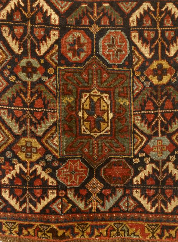 Kamseh Taschenfront, Persien, um 1900, Wolle auf Wolle, ca. 55 x 47 cm, SchÄtzwert: 650.- EURO, EHZ: 4