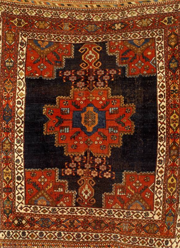 Kamseh, Persien, um 1900, Wolle auf Wolle, ca. 168 x 142 cm, SchÄtzwert: 1400.- EURO, EHZ: 4