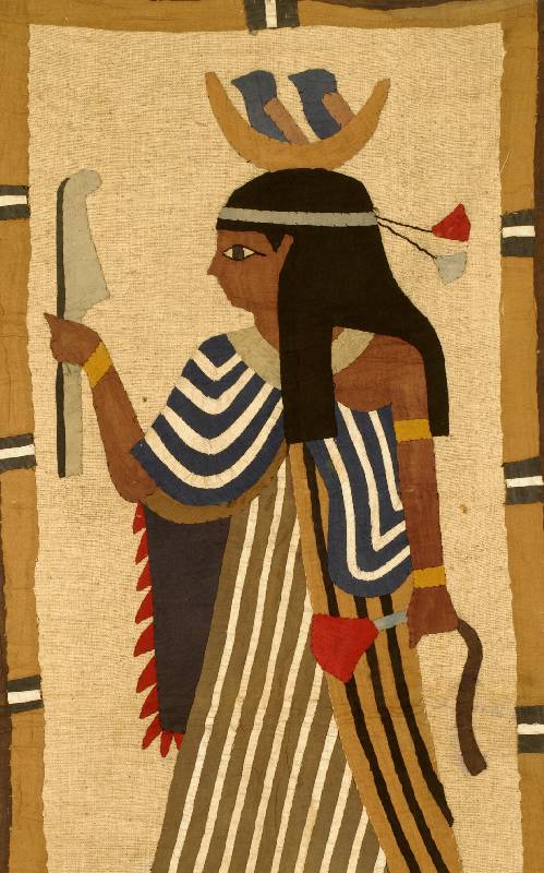 Aplike, Ägypten, um 1900, Baumwolle auf leinen, ca. 127 x 49 cm, SchÄtzwert: 600.- EURO, EHZ: 3