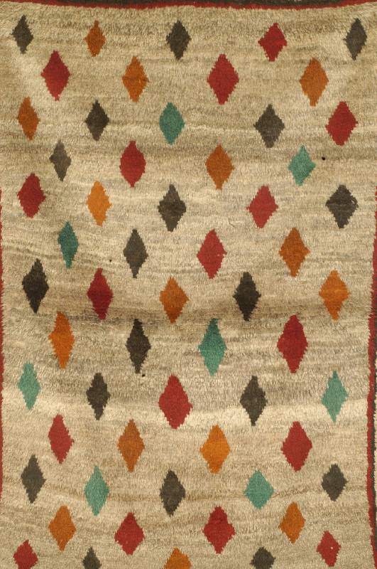 Gabbeh, Persien, ca. 30 Jahre, Wolle auf Wolle, ca. 155 x 100 cm, EHZ: 2 SchÄtzwert: 950 EURO.