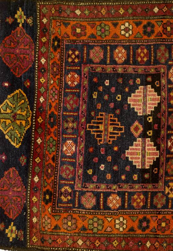 Taschenfront, ca. 60 Jahre, Wolle auf Baumwolle, ca. 99 x 84 cm, EHZ: 2-3 SchÄtzwert: 450 EURO.