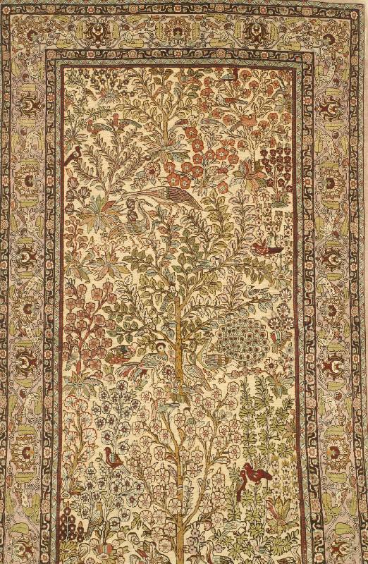 Hereke, China, ca. 15 Jahre, reine Naturseide, ca. 157 x 92 cm, EHZ: 2. ca. 1.Mio Kn/qm. SW: 2300.Euro.(relief)