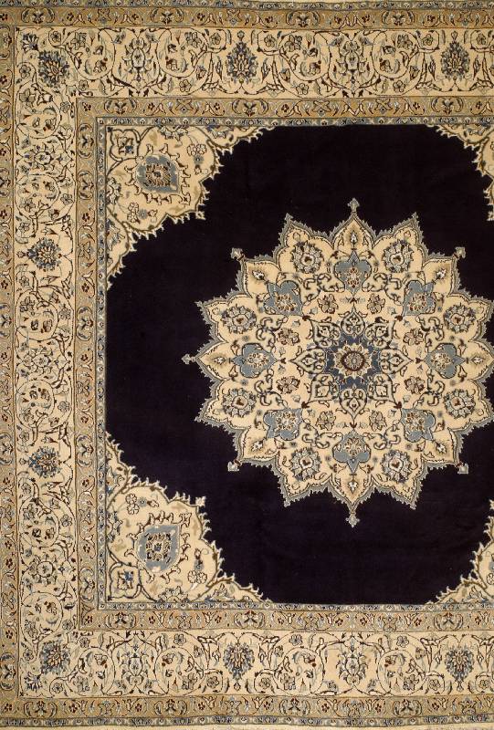 Nain, Persien, ca. 10 Jahre, Korkwolle mit Seide, ca. 248 x 247 cm, SchÄtzwert: 2200.- EURO, ca. 400.000 Kn/qm, EHZ: 2