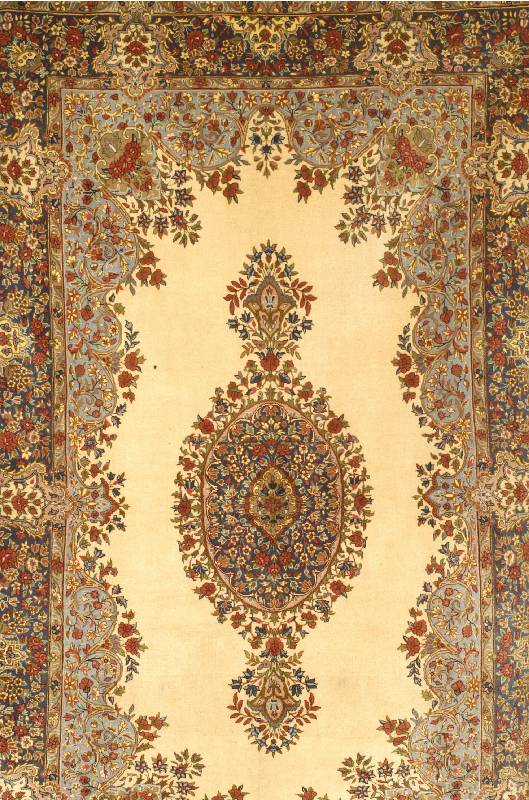 Lawar fein, Persien, ca. 10 Jahre, Korkwolle, ca. 247 x 151 cm, SchÄtzwert: 1900.- EURO, Fachkundig restauriert, EHZ: 1-2