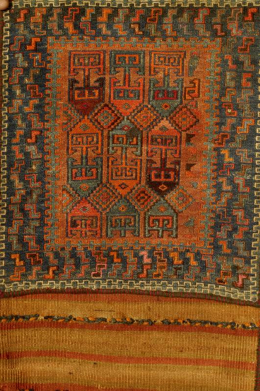 Ghaschgai doppeltasche, Persien, ca. 60 Jahre, Wolle auf Wolle, ca. 114 x 43 cm, SchÄtzwert: 900.- EURO, EHZ: 2
