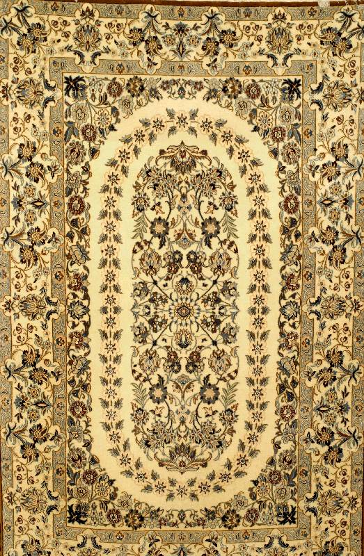 Nain fein, Persien, neuwertig, Korkwolle mit Seide, ca. 177 x 110 cm, Schätzwert: 2350.- EURO, ca. 1,0 Mio. Kn/qm. Feine Nain qu alit?t in ...
