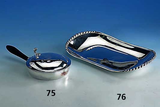 Ovale Brotschale, Wilkens Bremen, 835er Silber, ca. 520 g, Kordelverzierung, ca. 35 x 18 cm