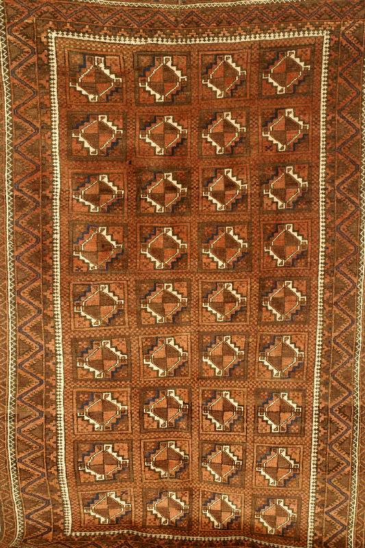 Belutsch, Afghanistan, ca. 50 Jahre, Wolle auf Wolle, ca. 204 x 131 cm, SchÄtzwert: 550.- EURO, EHZ: 3-4