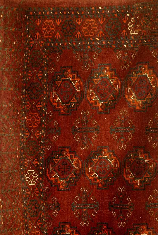 Taschenfront, Turkmenistan, um 1920, Wolle auf Wolle, ca. 166 x 88 cm, SchÄtzwert: 900.- EURO, EHZ: 3-4