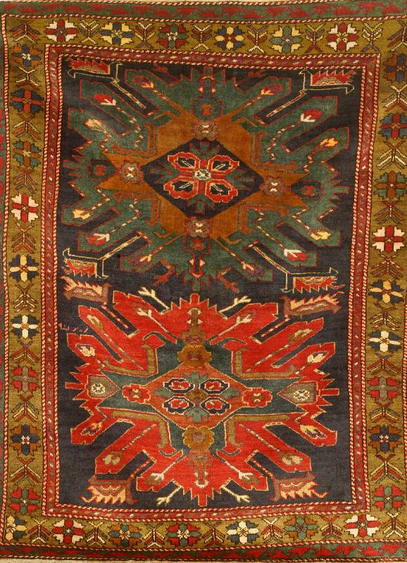 Adler Kazak, Rußland, um 1900, Wolle auf Wolle, ca. 220 x 137 cm, SchÄtzwert: 4800.- EURO, EHZ: 2
