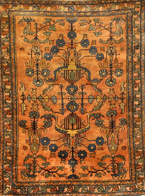 Lilian Antik, Persien, um 1900, Wolle auf Baumwolle, ca. 134 x 107 cm, SchÄtzwert: 1700.- EURO, EHZ: 3. Glanzreiche Wolle.