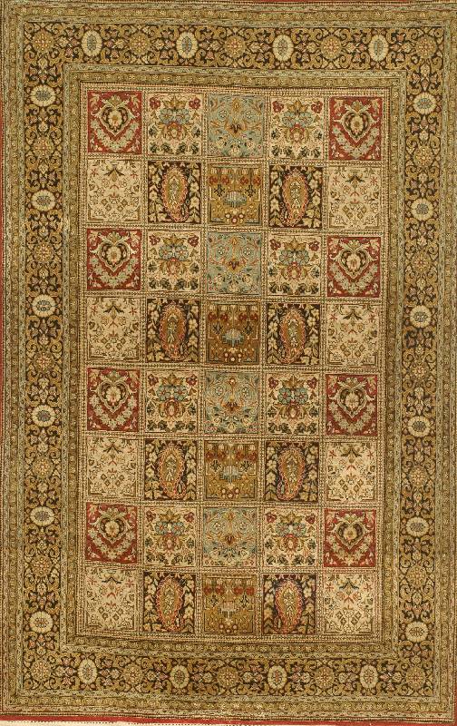 Ghom Seide, Persien, ca. 30 Jahre, reine Naturseide, ca. 164 x 105 cm, SchÄtzwert: 2900.- EURO, EHZ: 2