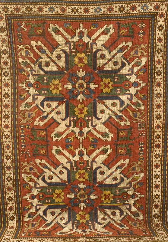 Adler Kazak, Russland, um 1880, Wolle auf Wolle, ca. 223 x 145 cm, Schätzwert: 8500.- EURO, EHZ: 3-4