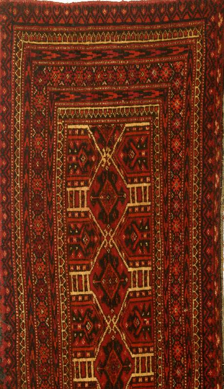 Saryk, Torkmanestan, um 1900, Wolle auf Wolle, ca. 117 x 37 cm, SchÄtzwert: 850.- EURO, EHZ: 3