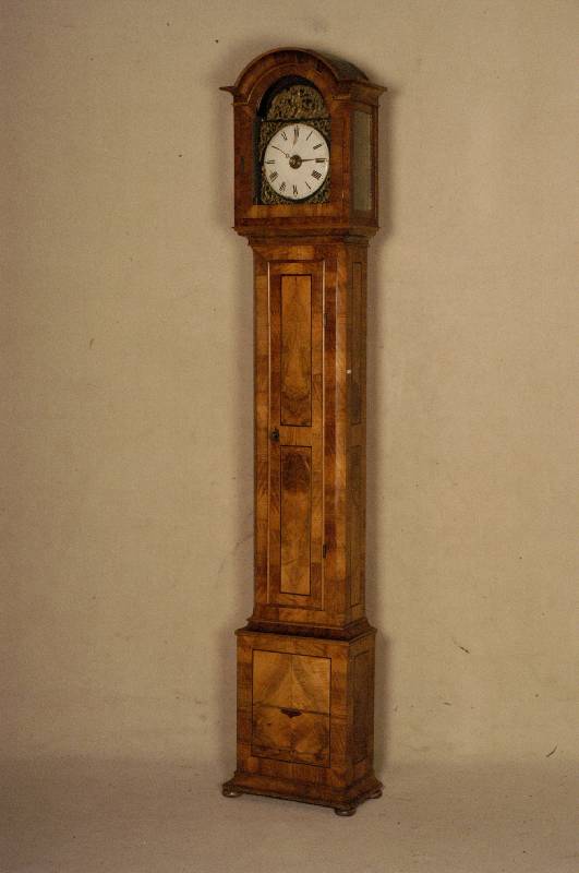 Barockstanduhr, sÜddeutsch/Bad Bergzabern/ Landau, um 1750/70, original Uhrwerk, 7-Tage -Werk, original Verzierung, minimal beschÄdigt , Korpus ...