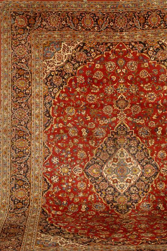 Keschan, Persien, ca. 30 Jahre, Wolle auf Baumwolle, ca. 418 x 301 cm, SchÄtzwert: 2200.- EURO, EHZ: 3