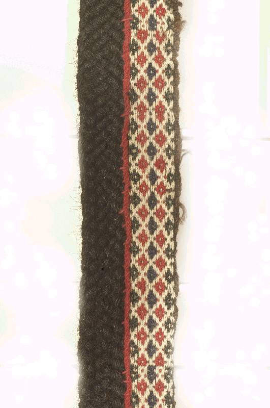 Zeltband, Uzbekistan, ca. 90 Jahre, Pferdehaar, ca. 410 x 6 cm, Schätzwert: 800.- EURO, Keilmstreifen/Flechtstreifen, EHZ: 2