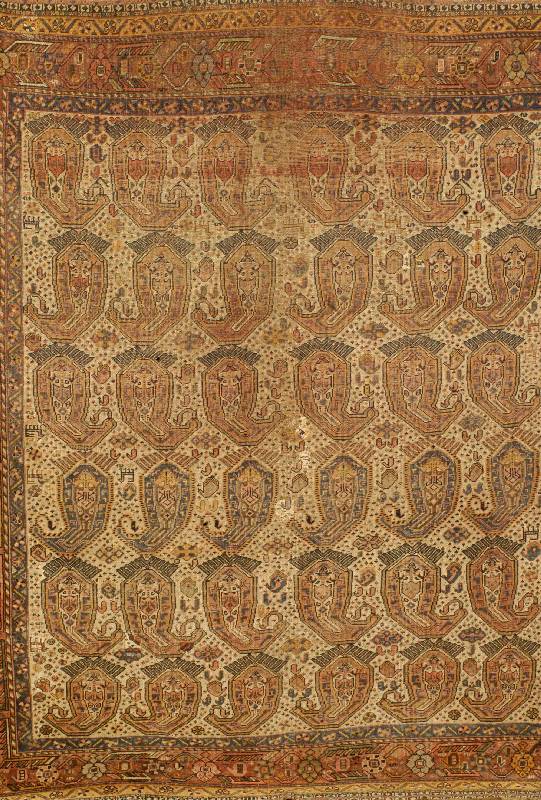 Gashgai, Persien, um 1890, Wolle auf Wolle, ca. 216 x 187 cm, SchÄtzwert: 1800.- EURO, EHZ: 4-5