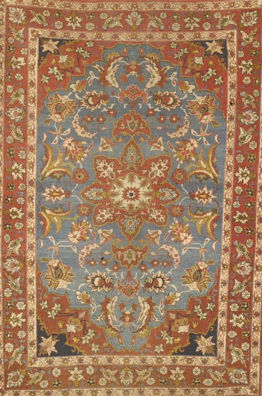 Esfahan Mobareke, Persien, ca. 50 Jahre, Wolle auf Baumwolle, ca. 156 x 107 cm, SchÄtzwert: 450.- EURO, EHZ: 3-4