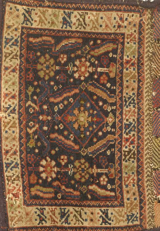 Afshar Tasche, Persien, um 1900, Wolle auf Wolle, ca. 54 x 42 cm, Schätzwert: 1200.- EUR EHZ: 4