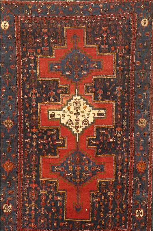 Senneh, Persien, ca. 50 Jahre, Wolle auf Baumwolle, ca. 192 x 124 cm, SchÄtzwert: 950.- EURO, EHZ: 2-3