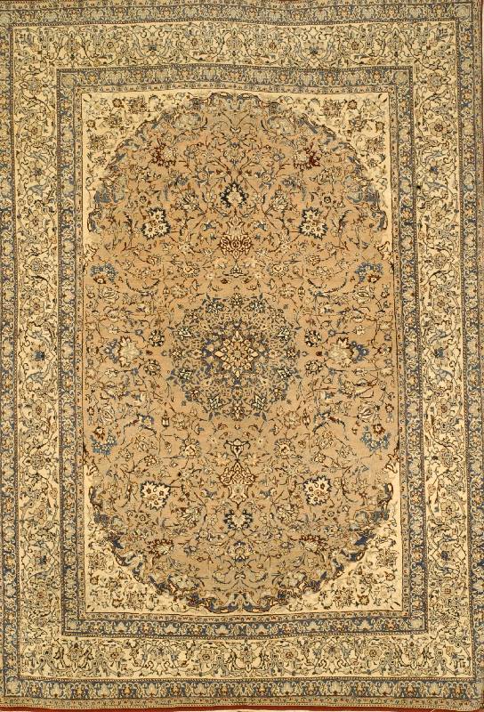 Nain fein, Persien, ca. 50 Jahre, Korkwolle mit Seide, ca. 230 x 164 cm, SchÄtzwert: 6500.- EURO, ca. 1,0 Mio. Kn/qm, EHZ: 2