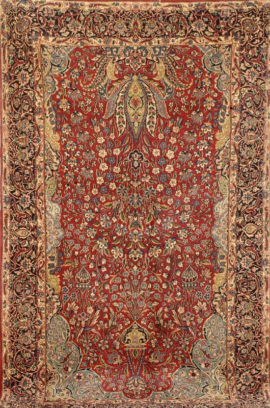 Kerman, Persien, ca. 40 Jahre, Wolle auf Baumwolle, ca. 234 x 138 cm, SchÄtzwert: 2200.- EURO, EHZ: 3-4