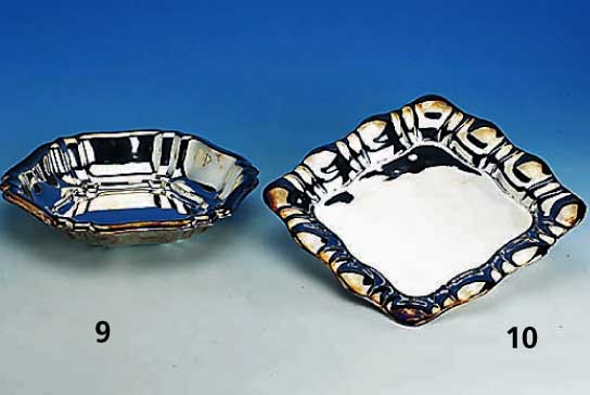 Ovale Anbietschale, deutsch, 30er Jahre, Barockstil, 830er Silber, Gebr. Deyhle, ca. 26 x 26 cm, ca. 415 g