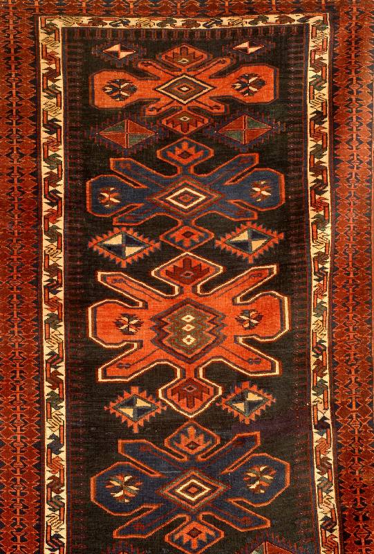 Schirwan, Russland, um 1920, Wolle auf Wolle, ca. 191 x 100 cm, Schätzwert: 2200.- EURO, EHZ: 3-4