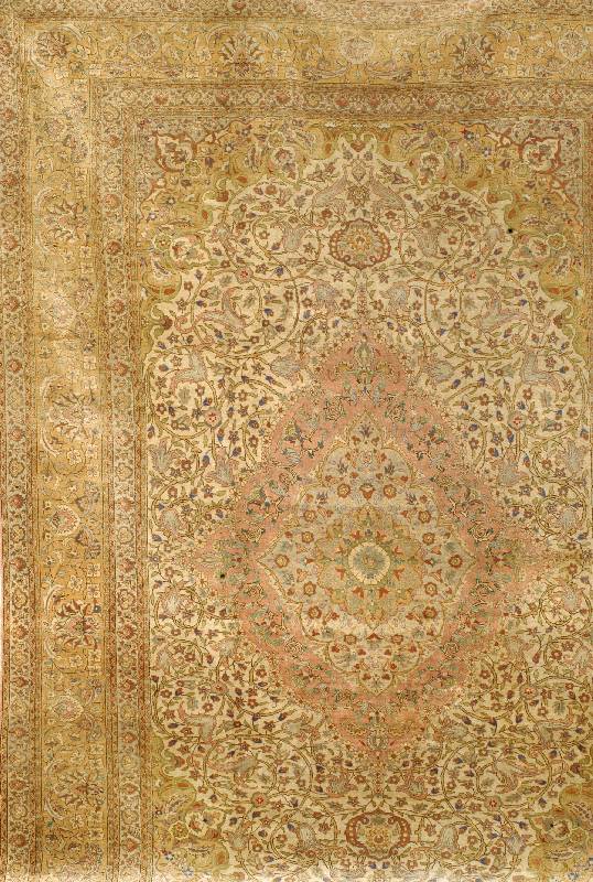 Hereke Seide, TÜrkei, ca. 45 Jahre, reine Naturseide, ca. 340 x 230 cm, SchÄtzwert: 16000.- EURO, EHZ: 2-3