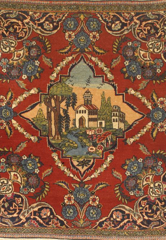 Keschan Alt, Persien, um 1910, Wolle auf Baumwolle, ca. 90 x 84 cm, SchÄtzwert: 1600.- EURO, EHZ: 2