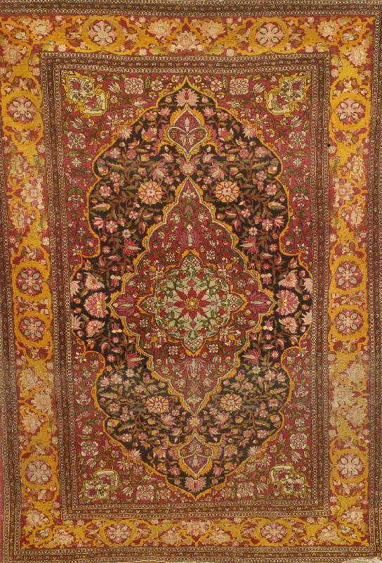 Esfahan fein Alt, Persien, um 1910, Wolle auf Baumwolle, ca. 195 x 140 cm, SchÄtzwert: 3400.- EURO, EHZ: 3-4