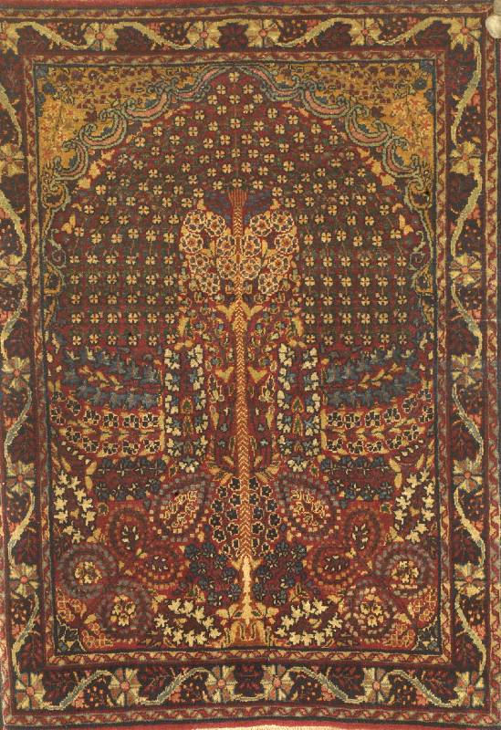 Kerman, Persien, um 1910, Wolle auf Baumwolle, ca. 89 x 65 cm, EHZ: 3 Schätzwert: 950 EURO.
