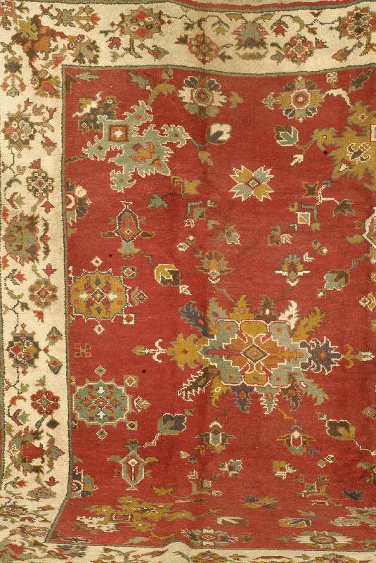 Yaipor, Indien, um 1930, Wolle auf Baumwolle, ca. 365 x 287 cm, Schätzwert: 2200.- EURO, EHZ: 3