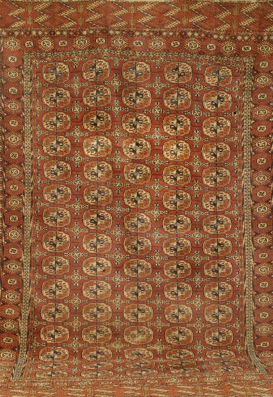 Tekke, Russland, um 1900, Wolle auf Wolle, ca. 353 x 228 cm, Schätzwert: 3500.- EURO, EHZ: 3-4