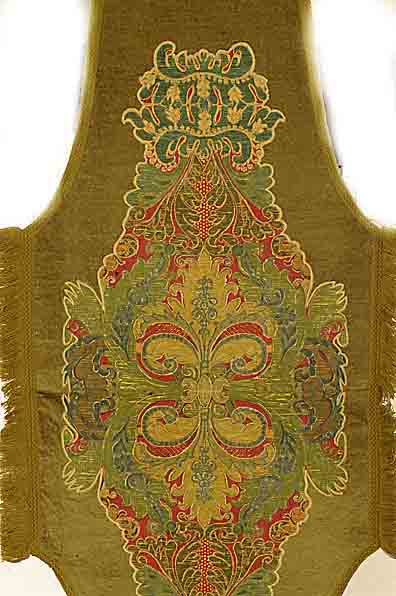 Zierdecke, Deutsch(GrÜnderzeit), um 1900, Baumwolle, ca. 152 x 64 cm, SchÄtzwert: 700.- EURO, EHZ: 3