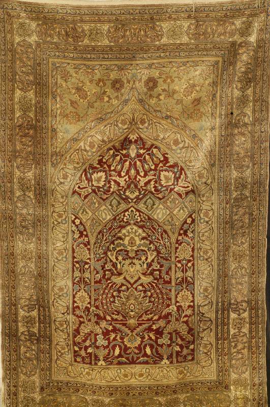 Hereke, Türkei, um 1920, reine Naturseide, ca. 210 x 135 cm, Schätzwert: 8500.- EURO, EHZ: 2