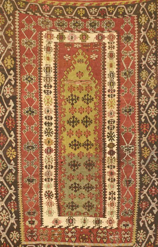 Anatol Gebetskelim, Türkei, um 1920, Wolle auf Wolle, ca. 203 x 132 cm, Schätzwert: 1800.- EURO, EHZ: 2