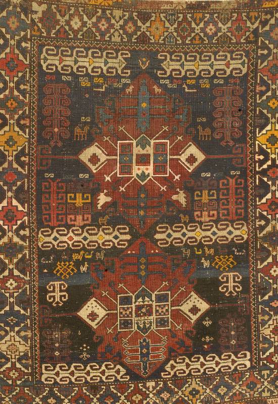 Shirwan, Rußland, um 1900, Wolle auf Wolle, ca. 138 x 114 cm, SchÄtzwert: 2200.- EURO, EHZ: 4