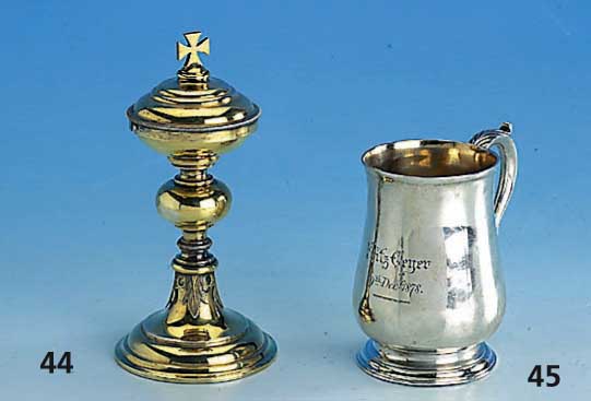 Miniatur-Kelch 835er Silber, ca. 80 g, H ca. 10 cm