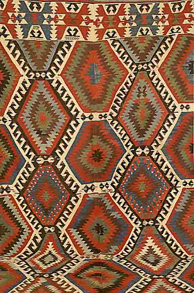Konja Kelim Antik, Türkei, um 1900, Wolle auf Wolle, ca. 314 x 148 cm, Schätzwert: 3500.- EURO, EHZ: 2