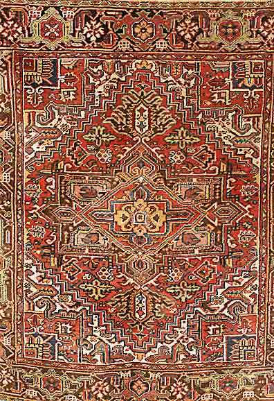 Heriz, Persien, ca. 60 Jahre, Wolle auf Baumwolle, ca. 180 x 158 cm, SchÄtzwert: 950.- EURO, EHZ: 4